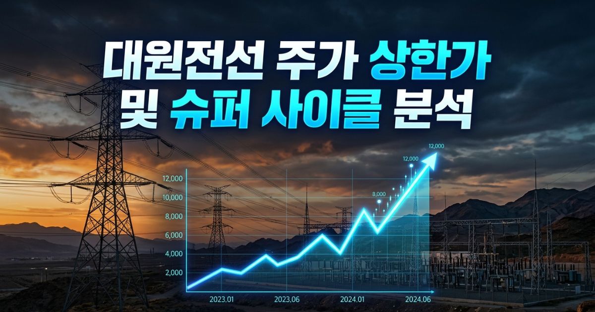 대원전선 주가 상한가 및 슈퍼 사이클 분석