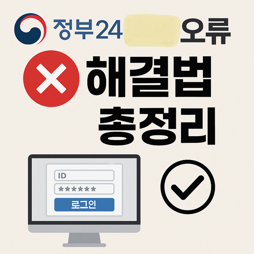 정부24 로그인 오류 해결법