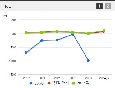DXVX 주가 ROE