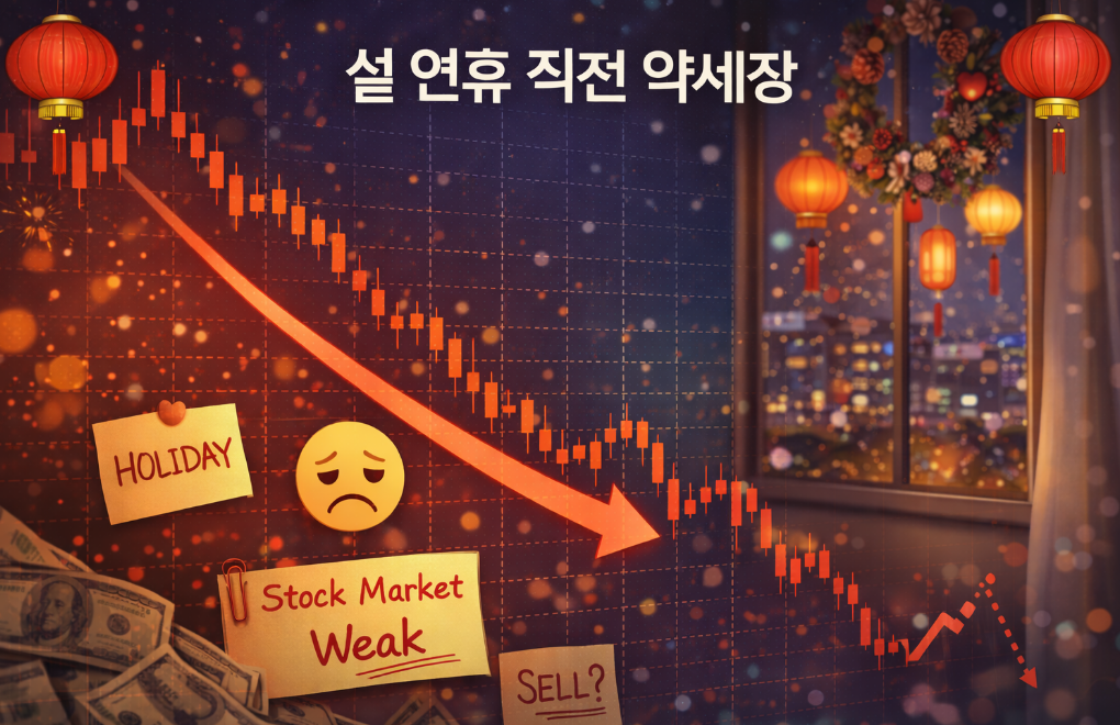 설연휴전약세장