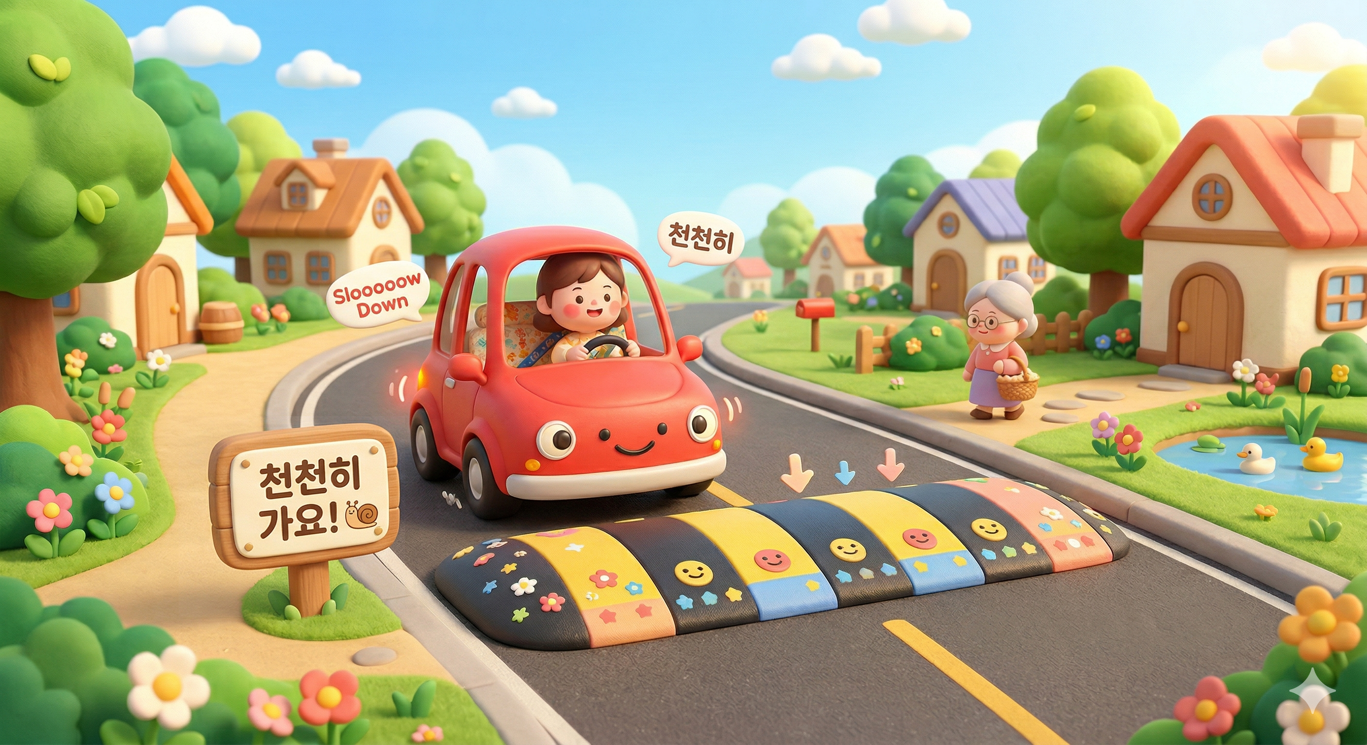 과속 방지턱은 사물이 직접적인 행위를 하는 대표적 사례라고 볼 수 있습니다
