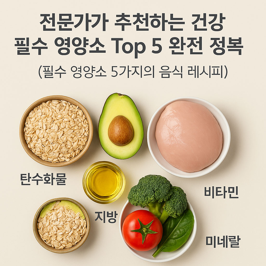 건강 필수 영양소 Top 5