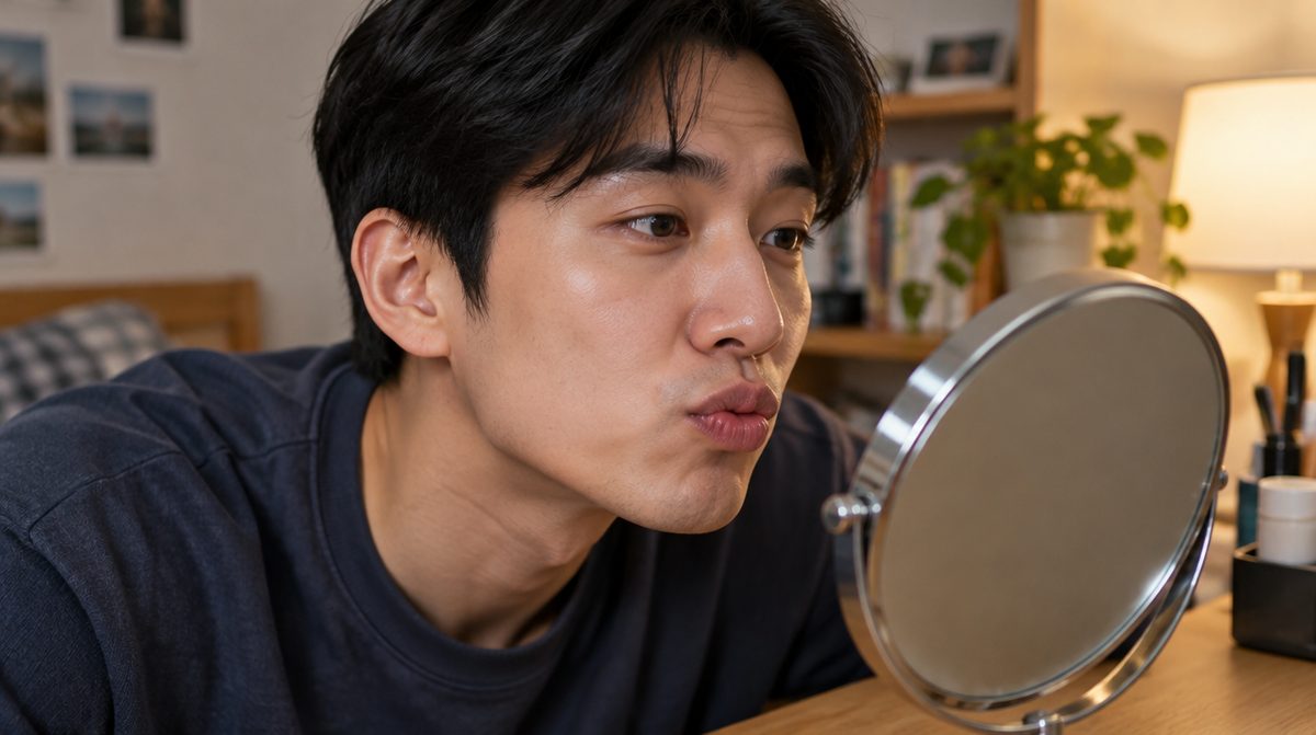 거울 앞 입술과 혀 운동, 구음장애 발음 연습 기록
