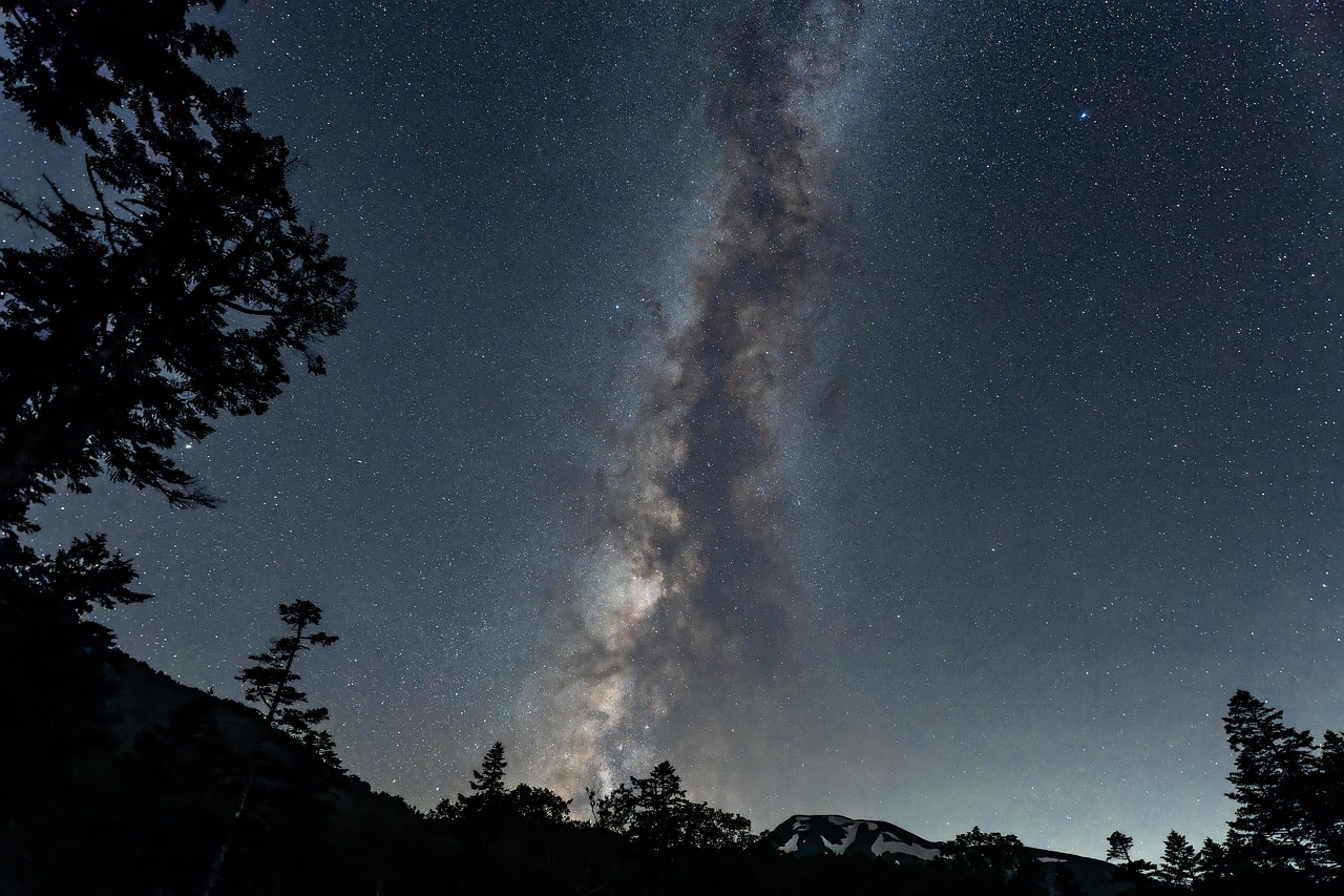 밤 하늘 야경 사진