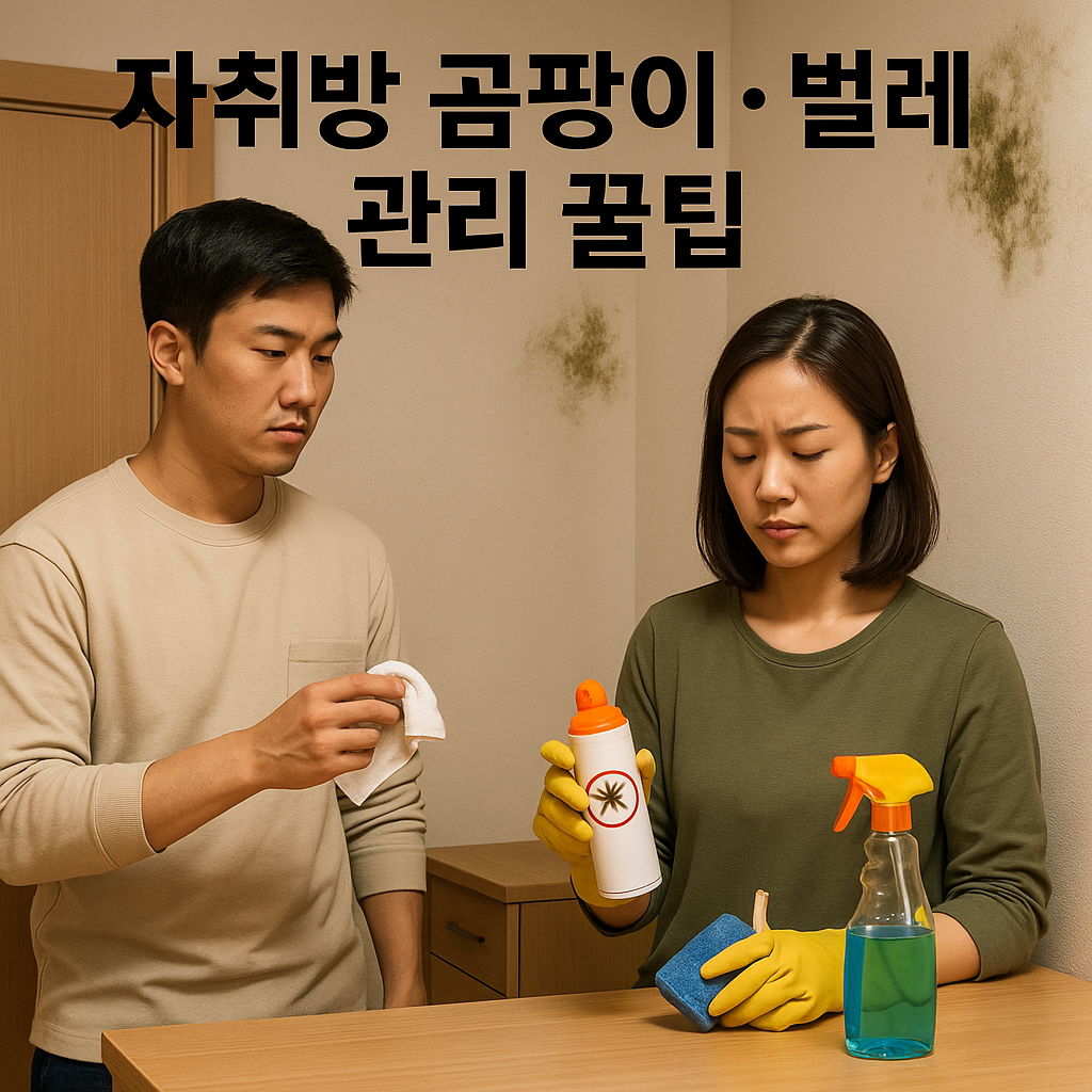 자취 방 곰팡이·벌레 관리와 잡는 법