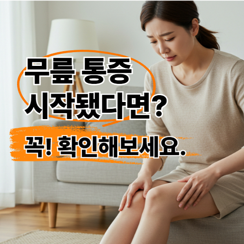 무릎 통증 시작됐다면? 놓치기 쉬운 조기 증상과 실천 팁