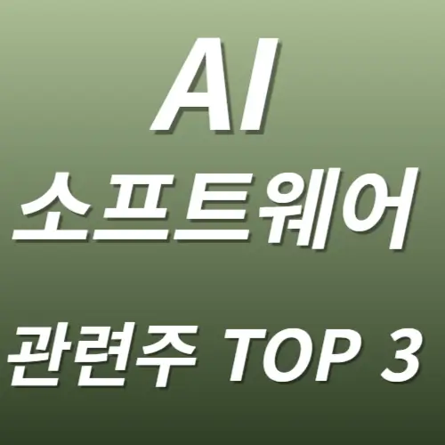 AI 소프트웨어 관련주