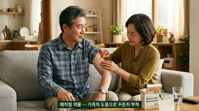 파킨슨병 로티고틴 패치 부착 방법