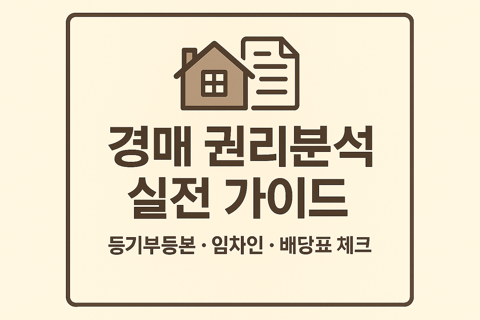 경매 권리분석 실전 가이드