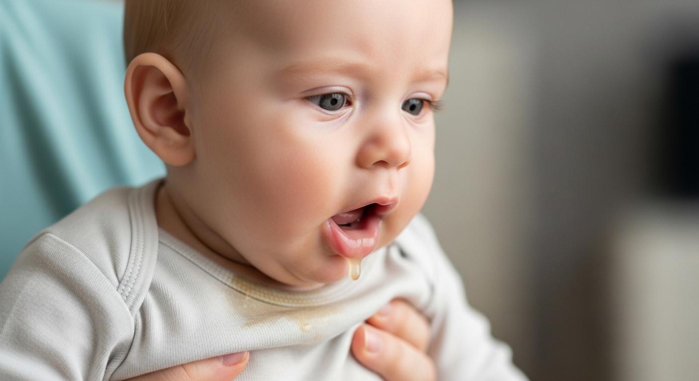 아기 열 없는 구토