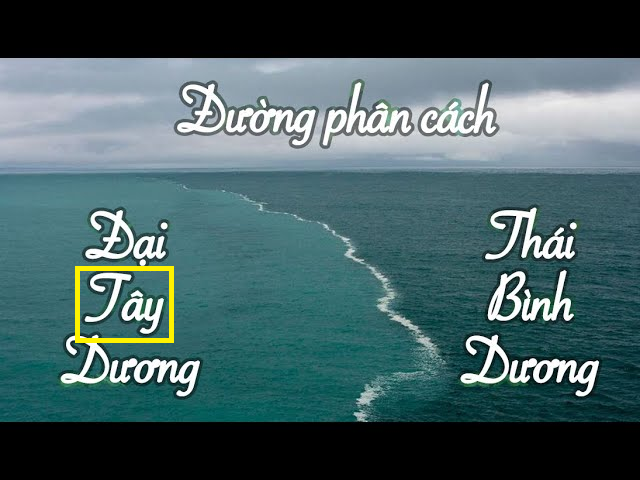 뚜렷한 색 차이로 나타나는 대서양과 태평양 사이의 구분선