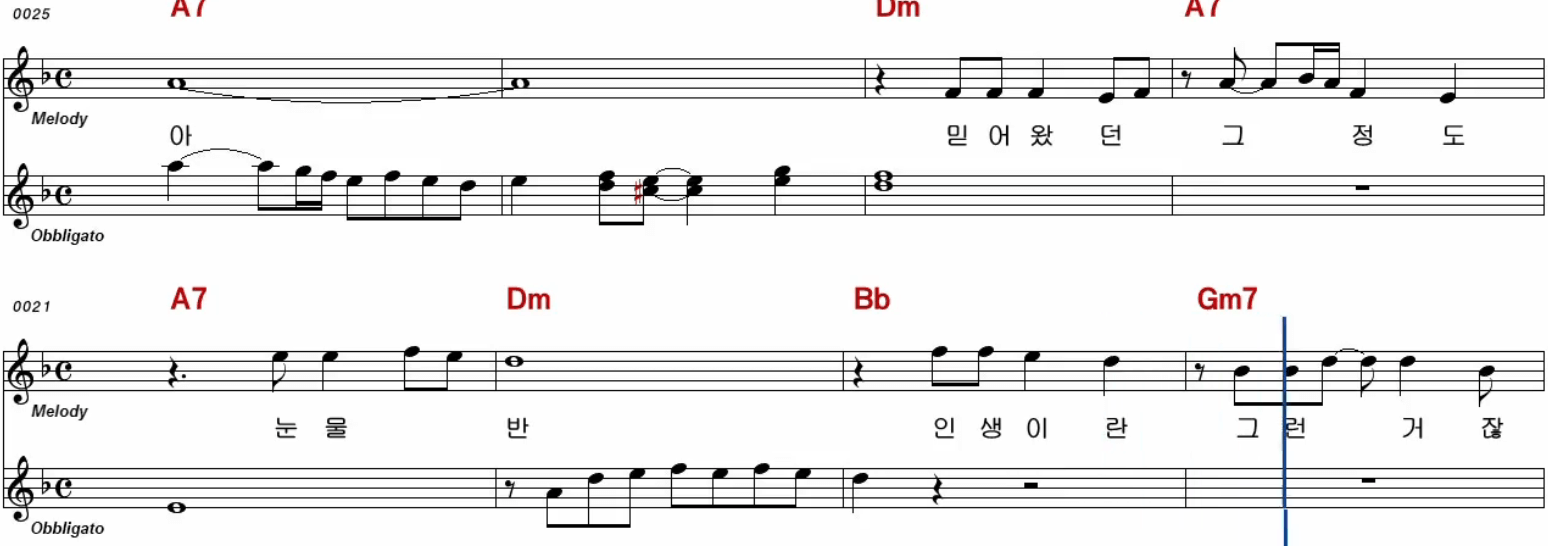 진해성 사랑반 눈물반 악보