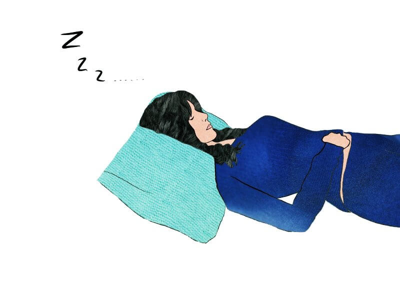 베게를-베고-잠든-사람