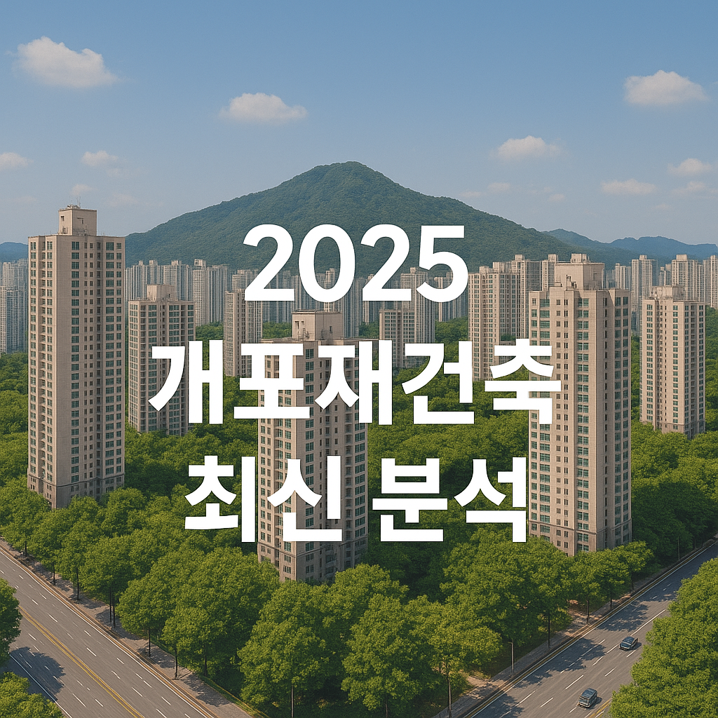 2025 개포재건축 최신 분석