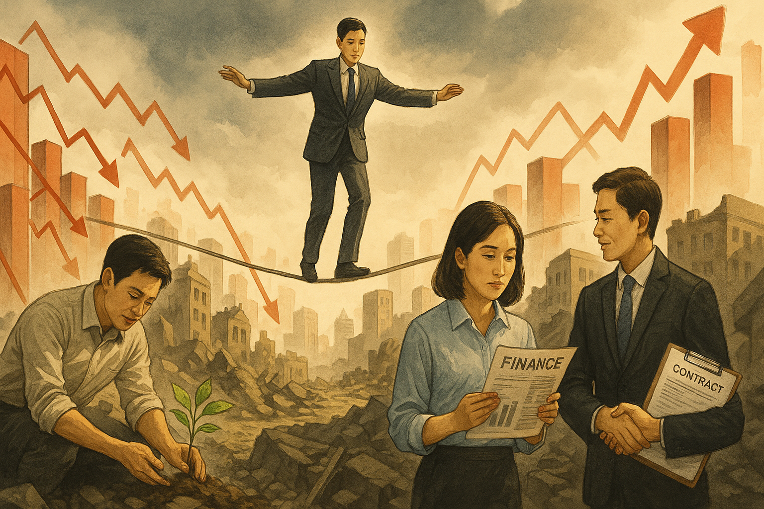 경제위기를 기회로 만든 사람