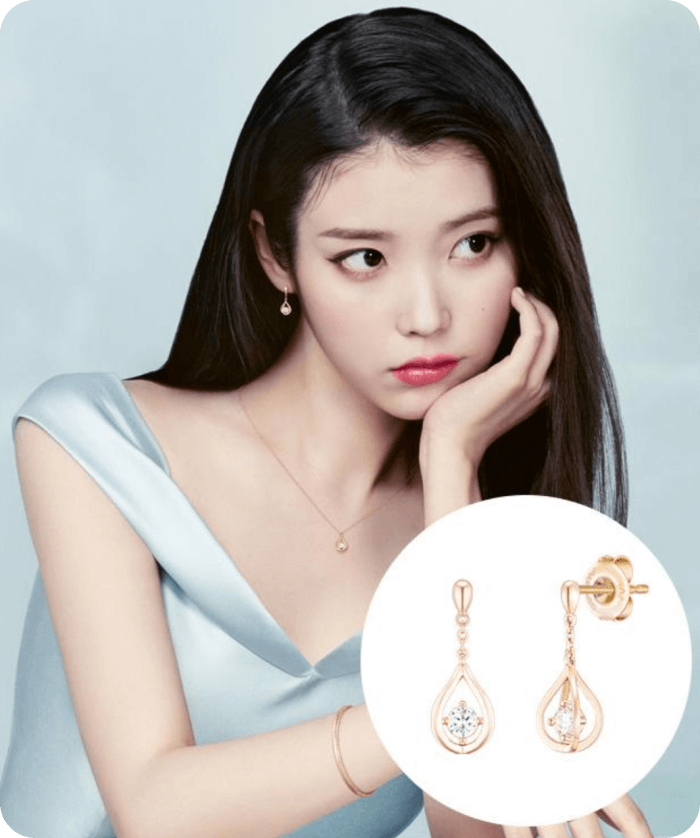 아이유-제이에스티나모델-귀걸이사진