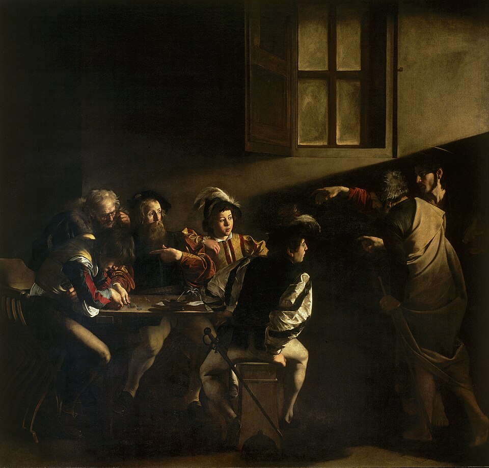 카라바조, 《성 마태오의 소명》(Vocazione di san Matteo, 1599-1600 경)