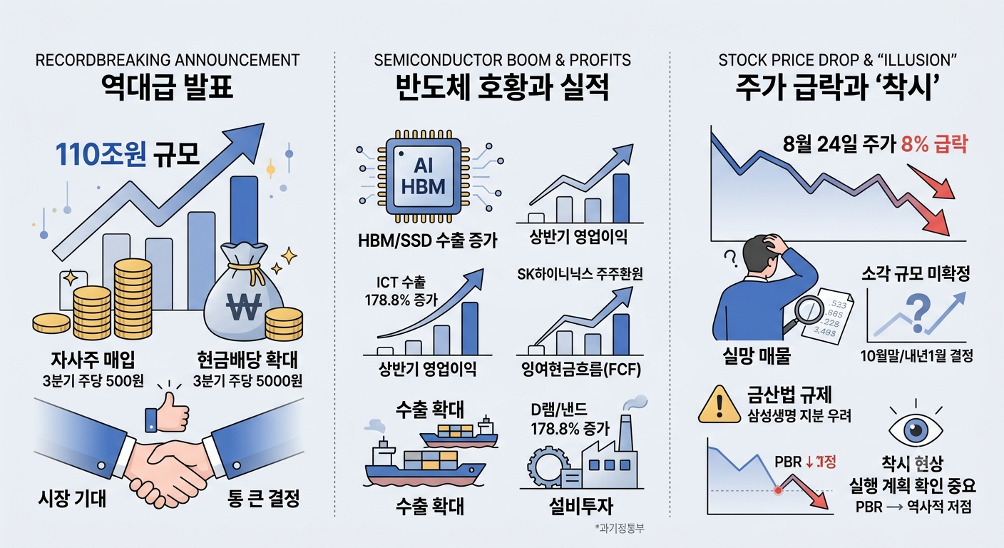 삼성전자 주주환원 (역대급, 반도체 훈풍, 착시)