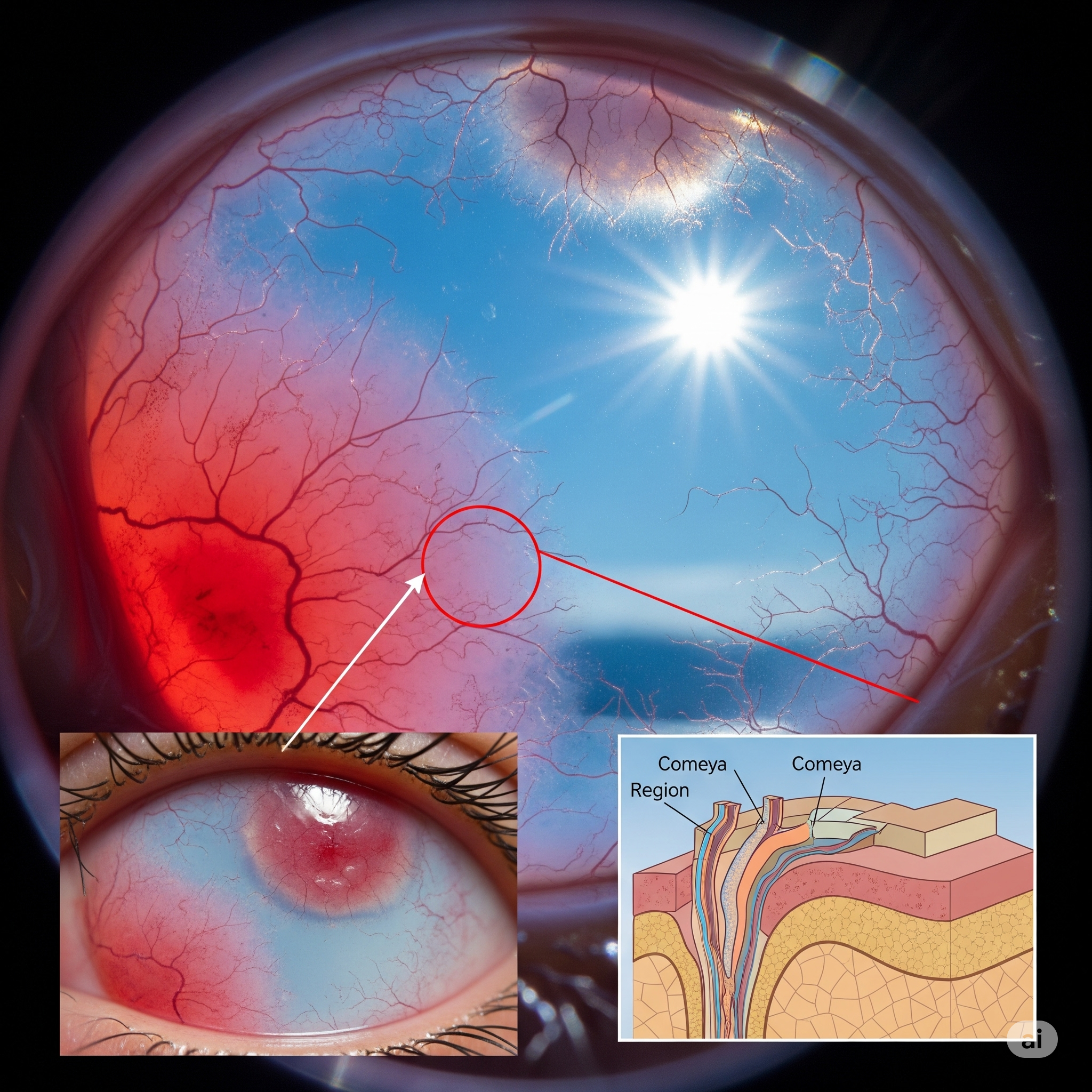 각막화상을 설명하는 그림
