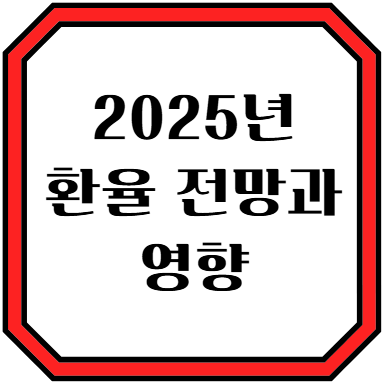 2025년 환율 전망과 영향 이미지