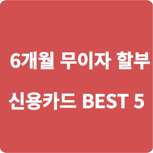 무이자 할부 신용카드