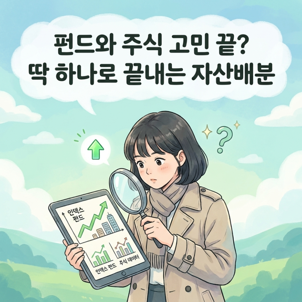 ETF뜻과 인덱스펀드 차이점을 분석하는 인포그래픽