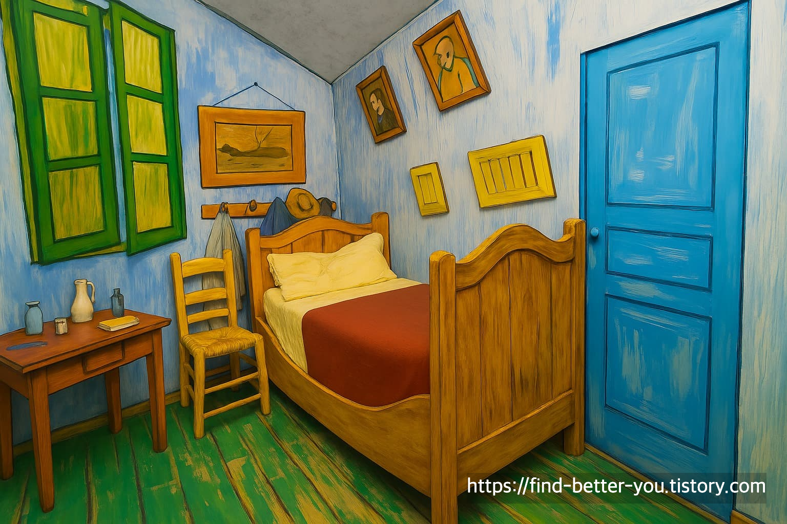 고흐의 방을 들여다보다: 색감, 배치, 감정