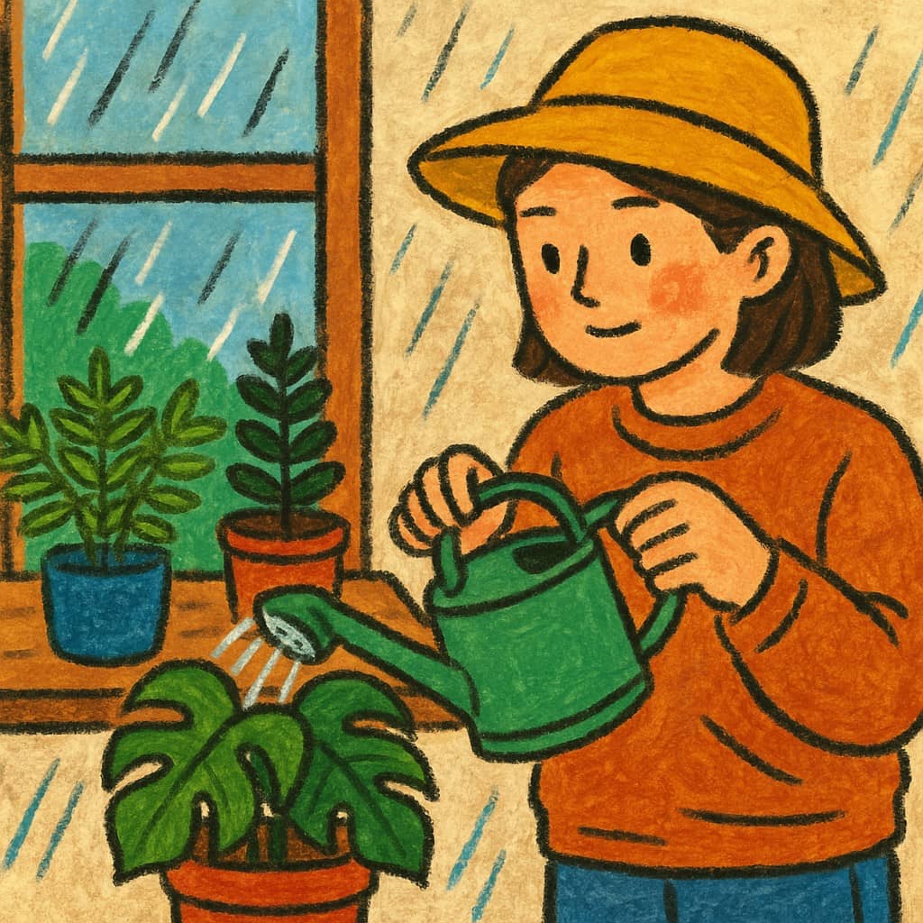 비 오는 날 식물 관리법