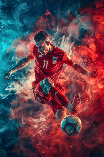 축구선수 그려진 그림