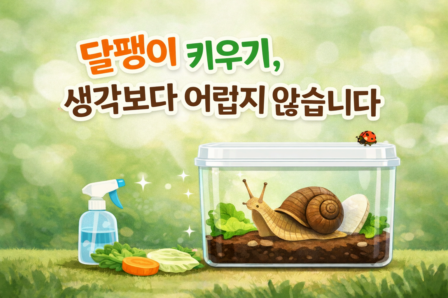 달팽이 키우기 완벽 가이드|이빨·먹이·수명·알·분양까지 정리