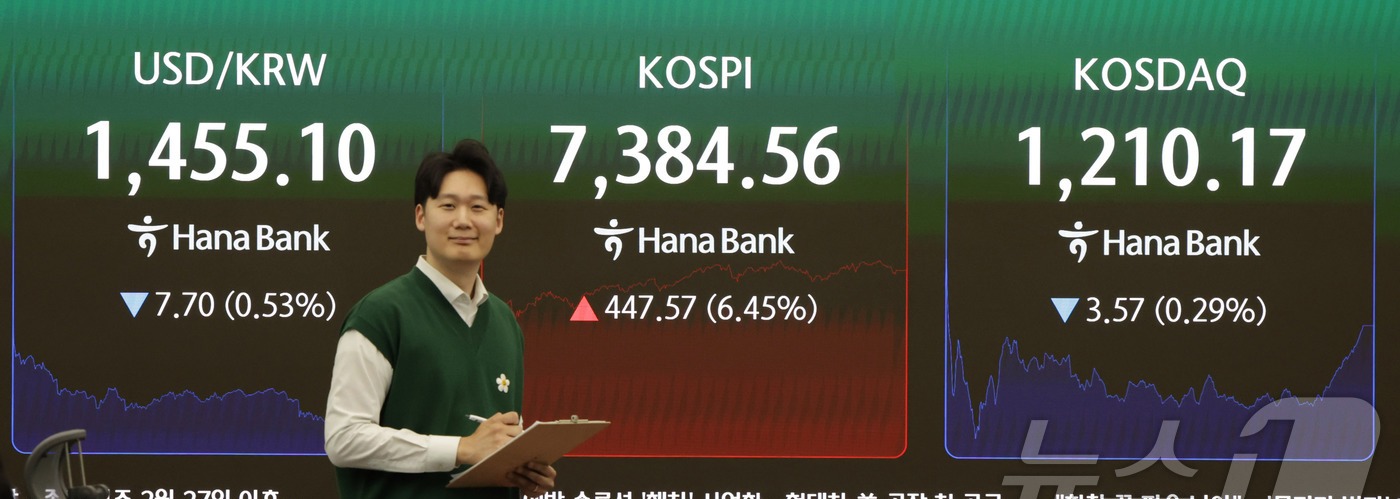 삼성전자와 SK하이닉스 등 반도체 대장주 상승세 이미지