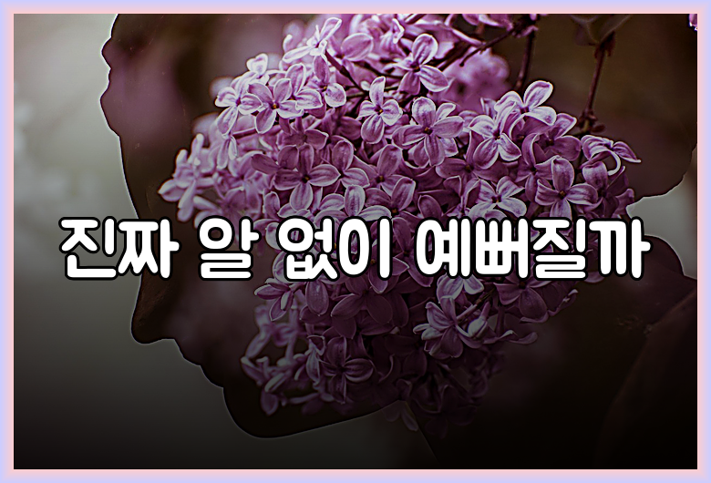 진짜 알 없이 예뻐질까