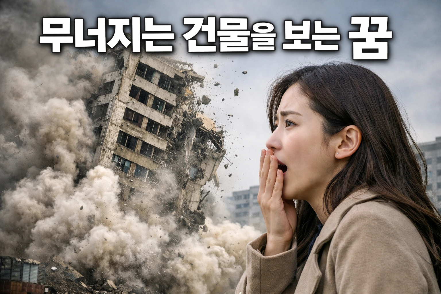 눈앞에서 건물이 무너지는 꿈