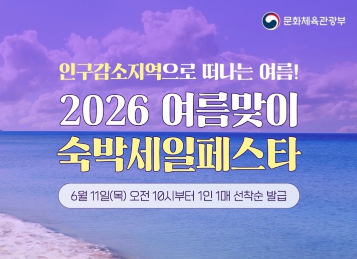 2026 여름맞이 숙박세일페스타 할인권 발급방법 연박 최대 7만원 할인