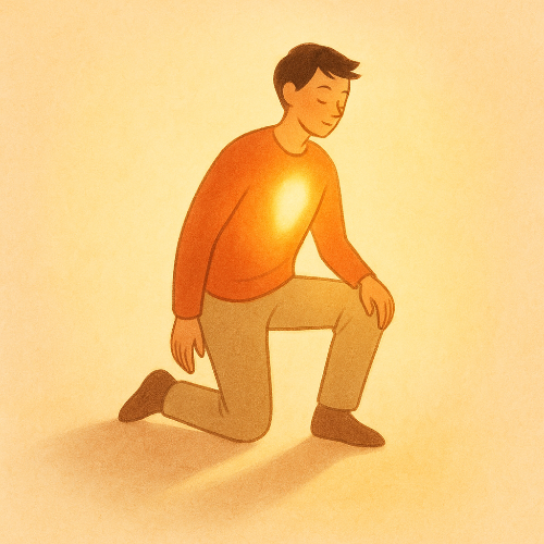 심리적 회복탄력성을 상징적으로 표현한 일러스트