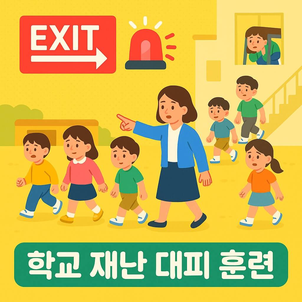 학교 재난 대피 훈련의 종류