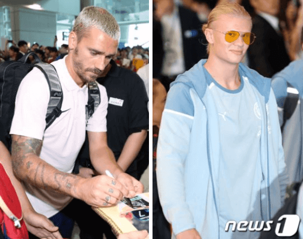 맨시티 AT마드리드 선수 사진이미지입니다.