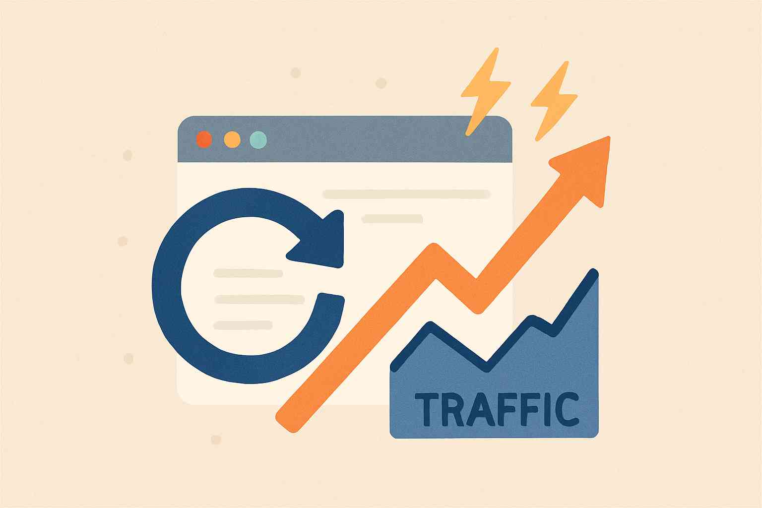 트래픽 정체 구간을 벗어나는 콘텐츠 리프레시 기법