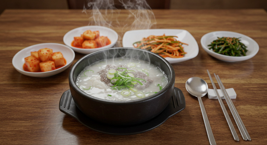 사골 국물을 즐기는 한국 식탁