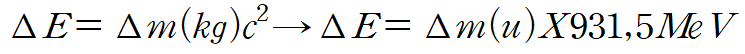 질량결손 식