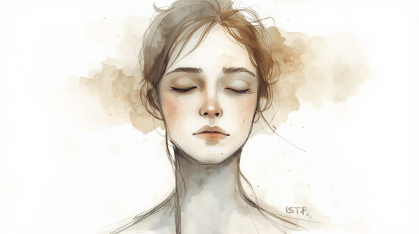 ISTP 청소년은 자기만의 방식으로 세상을 해석하고, 복잡한 감정을 단순하게 처리하려는 경향이 있습니다. 겉보기엔 무심하고 차분하며, 감정적 동요가 없는 듯 보입니다에 관한 그림