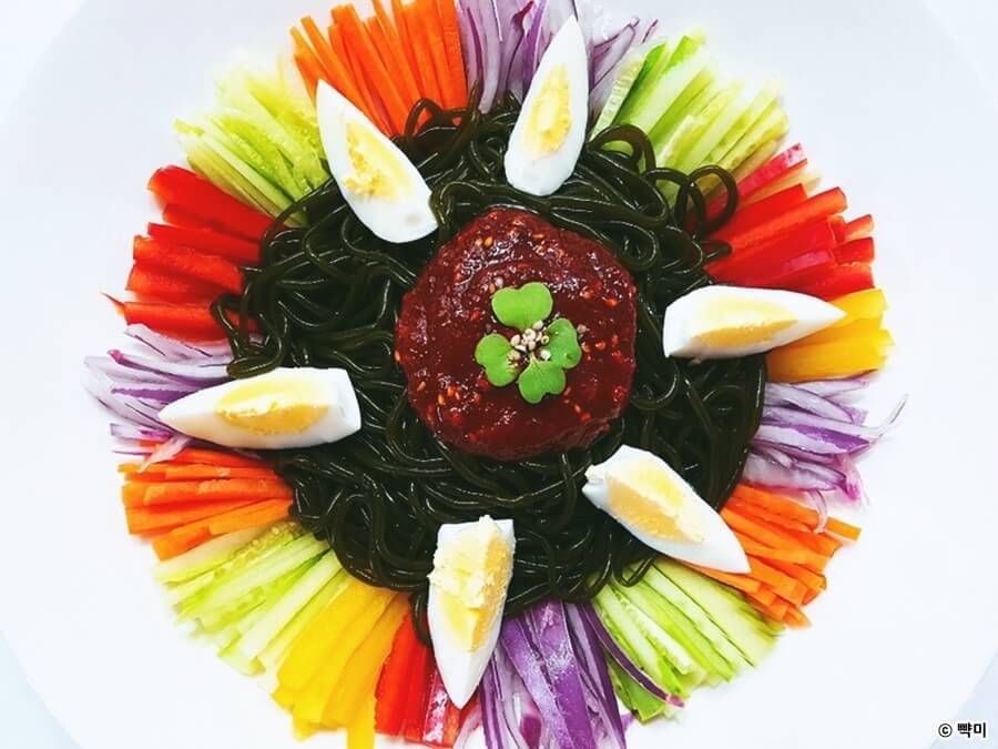 다이어트-식단-간단요리-미역국수-비빔면