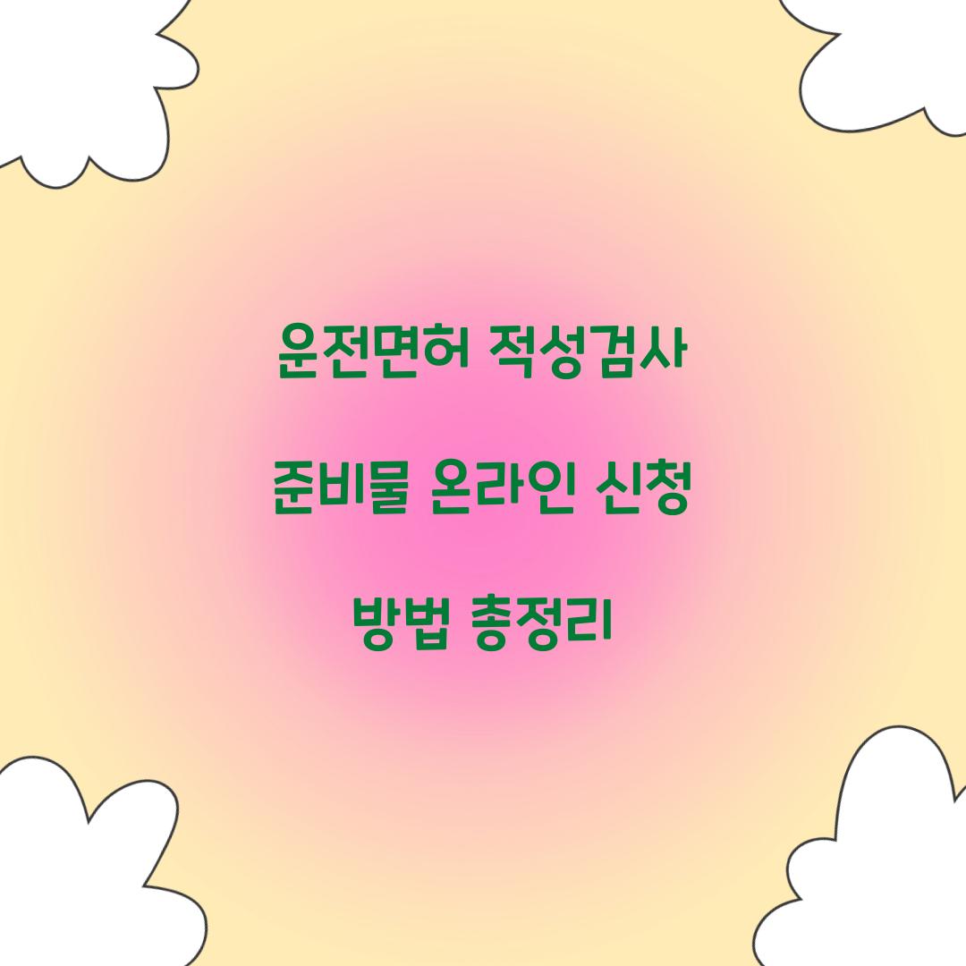 운전면허 적성검사