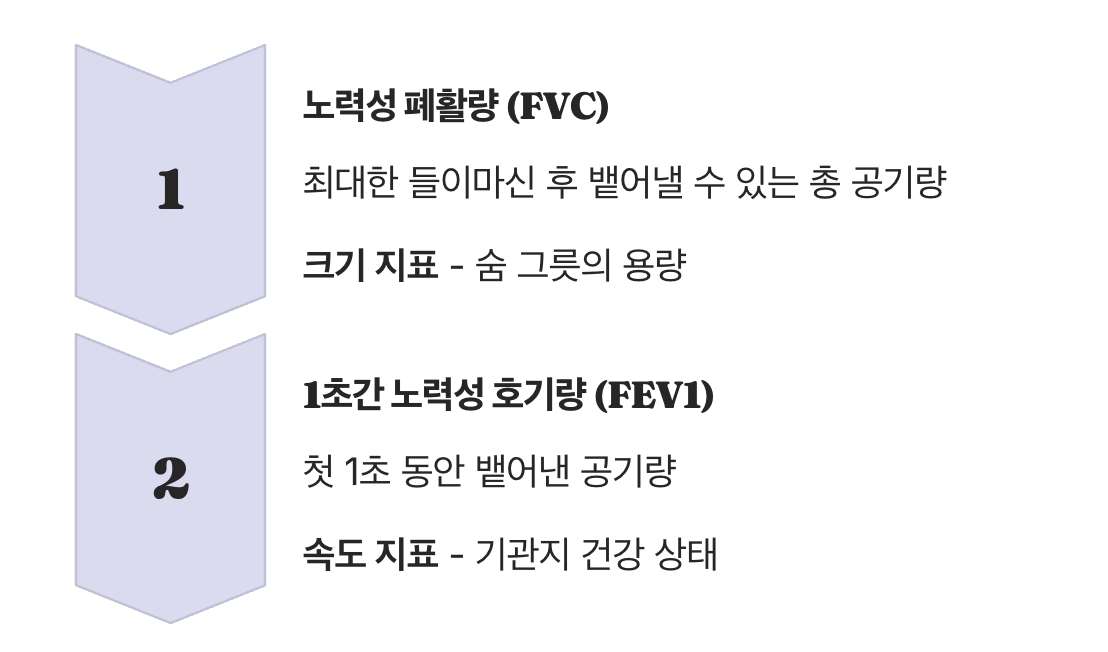 숨 그릇의 &lsquo;크기&rsquo;와 &lsquo;속도&rsquo;를 재는 검사