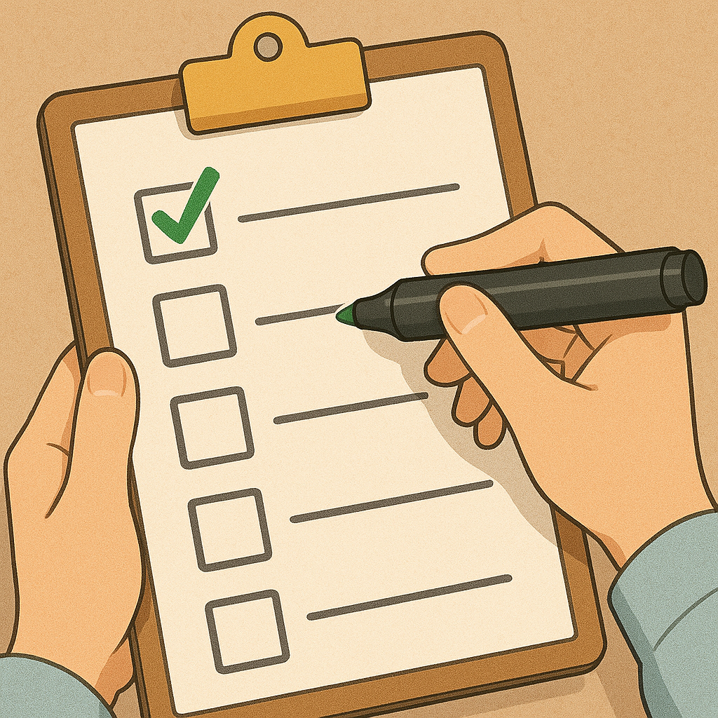 백내장 체크리스트와 관련된 사진