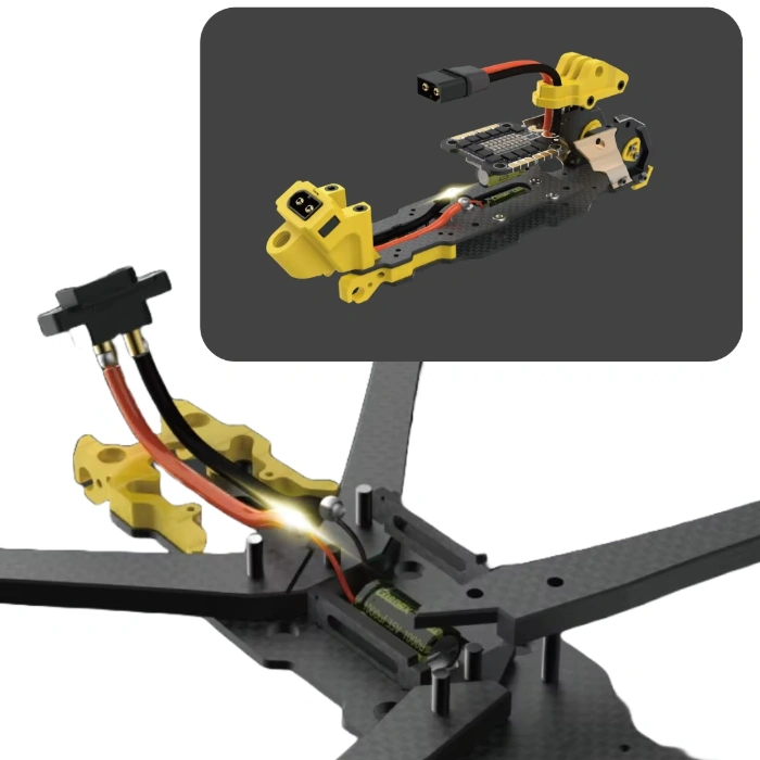 5인치 FPV 드론 전원 연결단자