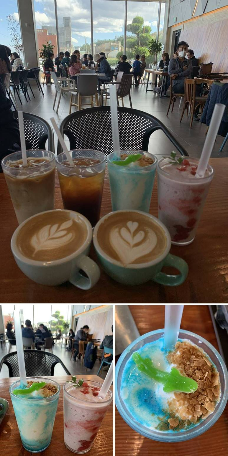 요거트 음료 및 커피