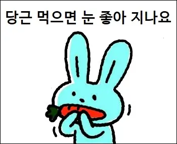 당근 먹으면 눈 좋아 지나요