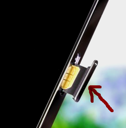 유심트레이분리해준후유심트레이비스듬한면에맞춰유심을끼워줌