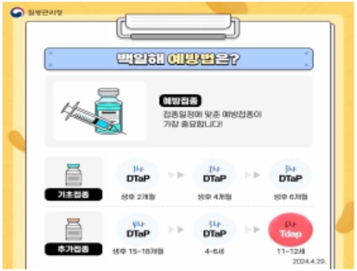 백일해 예방접종